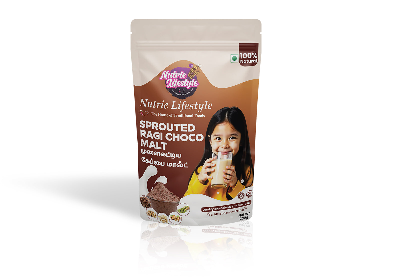 Sprouted Choco Ragi Malt