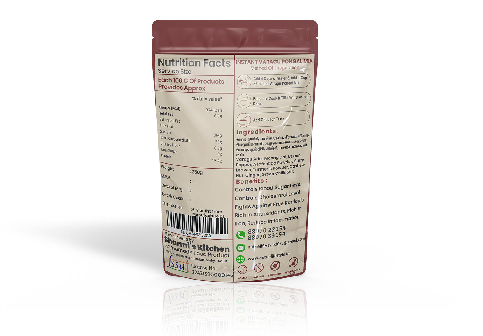 Premium Varagu Rice Pongal Mix