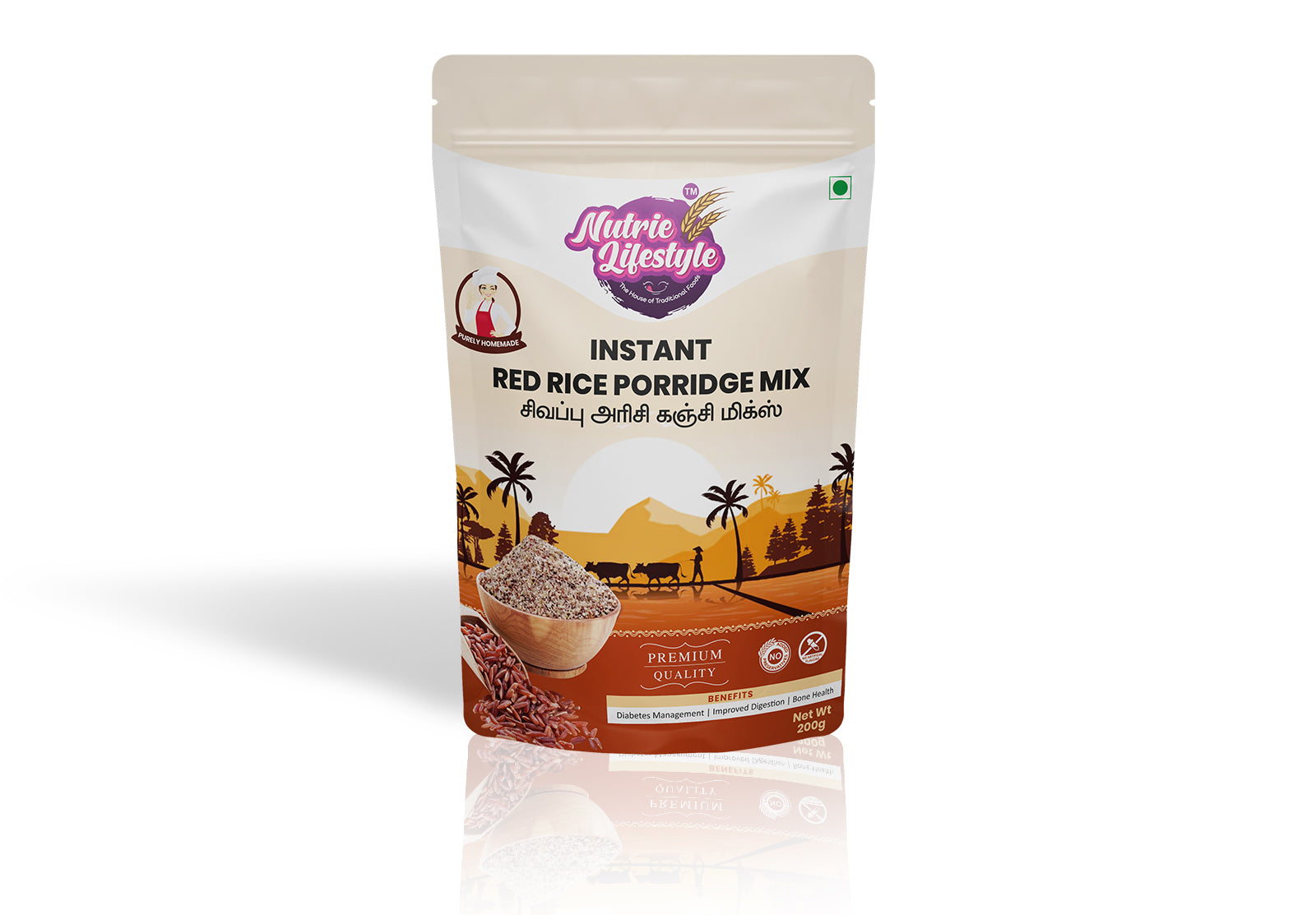 Premium Red Rice Kanji Mix