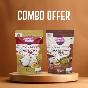 GARLIC IDLI PODI (100g) + HORSE GRAM PODI (100g) combo