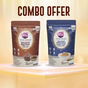 SPROUTED RAGI FLOUR (250g) +  SPROUTED KAMBU FLOOR  (250g) combo