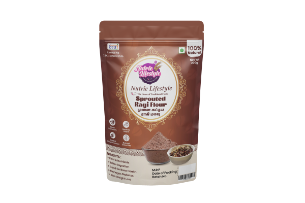 SPROUTED RAGI FLOUR (250g) +  SPROUTED KAMBU FLOOR  (250g) combo