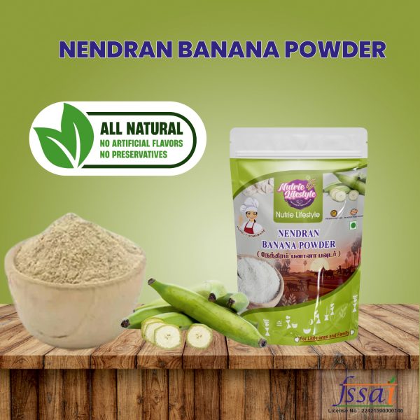 Nendran Banana Powder, Natural Kerala Nendran Banana Powder, Flour (250grms)