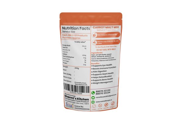 Carrot Malt Health Drink (250grms)